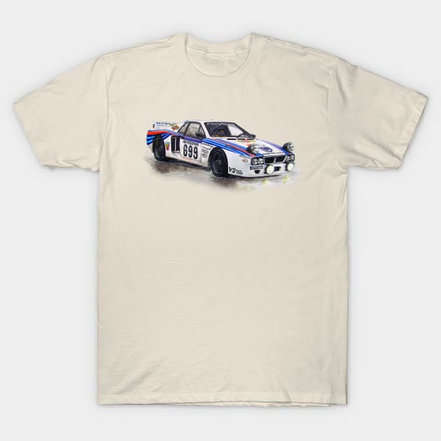 Giro Automobilistico d'Italia 1980 T-Shirt by Vanillah